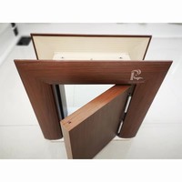 Porte intérieure en WPC de style moderne, imperméable, résistante à l'humidité, sans formaldéhyde
