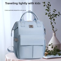 Sac de maternité transfrontalier pour jeunes mamans, grande capacité, multifonctionnel, portable, léger, antibactérien, imperméable en tissu Oxford