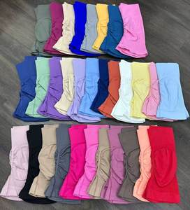 48 Kleuren Op Maat Logo Dames Gym Biker Sportkleding Fitness Workout Naadloze Yoga Broeken Scrunch Butt Lift Leggings Yoga Shorts - Product Image 2