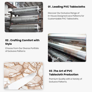 Boen Hoa Nhựa Khăn Trải Bàn Kim Loại PVC Nhựa Khăn Trải Bàn Cuộn Không Thấm Nước - Product Image 5