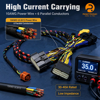 Faisceau de câblage automobile multi-branche multi-connecteurs en cuivre pur, connecteurs étanches, ruban tissé anti-vibration et anti-abrasion