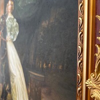 Reproductions de peintures célèbres de Karl Pavlovich Briullov, représentant une femme équestre, du XIXe siècle, peinture à l'huile classique