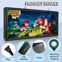 EE. UU. 110V P10/P5/P6 Tablero de pantalla LED Señalización Programable Deportes en movimiento Señal de desplazamiento para restaurantes Tienda IP65 Centros comerciales