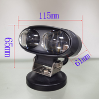 Double couleur rouge vert DRL avec lentille pour chariot élévateur à fourche, zone d'avertissement de sécurité, faisceau lumineux pour chariot élévateur d'entrepôt, marche arrière ou freinage