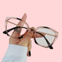 Monture de lunettes optiques œil-de-chat tendance style européen et américain, unisexe, à changement de couleur, anti-lumière bleue pour la protection des yeux