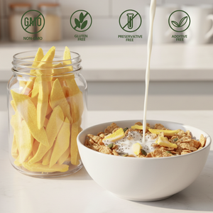 Chips de Mango Deshidratados en Láminas Halal Viento, Refrigerio Tropical Crujiente, Larga Vida Útil, Sabor Dulce, Sin Azúcar Añadida, Turquía - Product Image 2