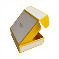 Boîtes rigides ondulées blanches personnalisées pour portefeuille à bougies, emballage de cadre photo haut de gamme avec traitement d'impression bronzante à paillettes