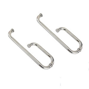 Arno Shower Door Handles 304 Stainless Steel Push Pull <b>Grab</b> <b>Bar</b> For Sliding Glass Door Bathroom Toilet Use - Product Image 1