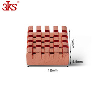 Dissipateur thermique en cuivre pur, de mémoire vive, avec adhésif, radiateur MOS, GPU, IC,