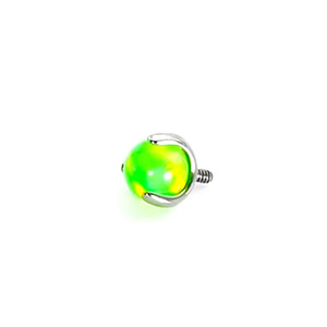 Billes en opale à filetage externe en titane F136 | Bijoux de piercing en opale gelée hypoallergéniques, remplacement de qualité chirurgicale - Product Image 4