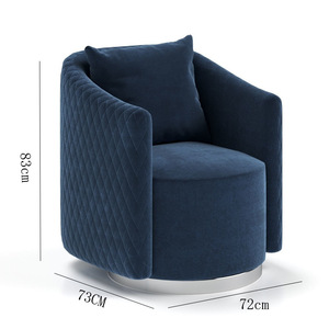 Canapé individuel minimaliste italien, <span class=keywords><strong>fauteuil</strong></span> en tissu de luxe léger nordique, design moderne et épuré <span class=keywords><strong>pour</strong></span> salon et bureau de vente, idéal <span class=keywords><strong>pour</strong></span> la maison - Product Image 6