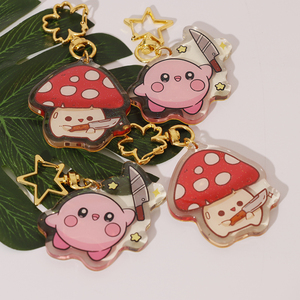 Porte-clés Anime Personnages <span class=keywords><strong>Manga</strong></span> Personnalisés Vigreat avec Illustration Transparente, Paillettes Holographiques et Finition Époxy – Création Artistique - Product Image 4