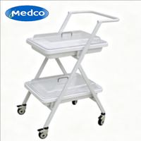 Véhicule de transport endoscopique double couche Medco de haute qualité, Classe I, garantie 1 an, couvercle métallique durable, fabriqué en Chine