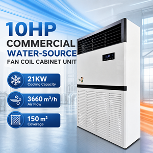 Unidad de Ventiloconvector de Agua Fría 10P Tipo Gabinete Vertical, Equipo de Aire Acondicionado Central 3660m³/h, FCU de Agua - Product Image 3