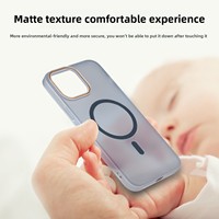 Coques de téléphone magnétiques robustes en PC mat givré antichoc de haute qualité OEM pour iPhone 16E 16 15 14 13 12 Pro Max Plus