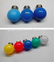 Ampoule LED colorée miniature imperméable IP65 pour décoration de vacances, 1W E27 B22, mini ampoule LED G45 colorée pour fête, lampes pour extérieur et intérieur