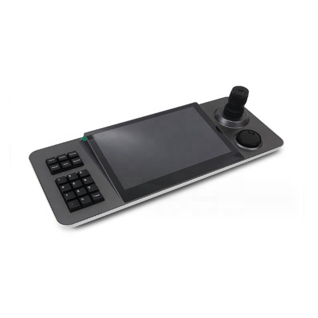 IP PTZ Controller Network Keyboard 4D Joystick with 10 Inch LCD Display  High Speed PTZ Dome IP Cameras Keyboard