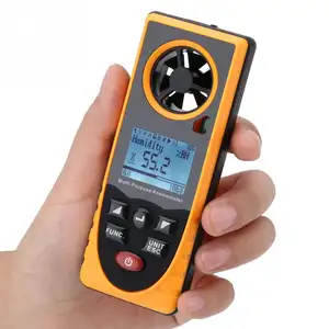 Anemometer Multifungsi Genggam Pengukur Kecepatan Angin Ultrasonik Buatan Tiongkok Anemometer Kawat Panas Daya Rendah