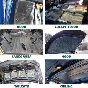 10mm d'épaisseur insonorisant isolation de <span class=keywords><strong>voiture</strong></span> bouclier <span class=keywords><strong>thermique</strong></span> automobile tapis auto-adhésif avec <span class=keywords><strong>rouleau</strong></span> de roue - Product Image 2
