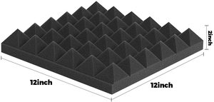 High Density Polyurethane Acoustic Foam <strong>Panels</strong> 30x30x5cm <strong>White</strong>/Black Modern Eco-friendly NRC 0.55 Self Adhesive Stickers Yuan - Product Image 3