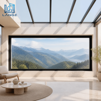 Ventanas Fijas de Aluminio a Medida LANGE, Solución de Vidrio Panorámico Grande, Fabricadas en una Base de Producción de 20000 m²