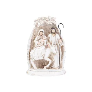 2023 nuova resina personalizzata figura religiosa statua sacra famiglia decorazione della casa