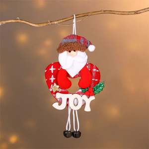 Santa Snowman Tuần Lộc gấu gỗ chữ tag Cây giáng sinh trang trí với mặt dây chuông giáng sinh bóng & cây đồ trang trí - Product Image 3