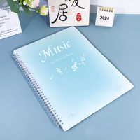 Carpeta Transparente de PP para Partituras, Tamaño A4, Antireflejo, Modificable, Organizador de Partituras para Piano