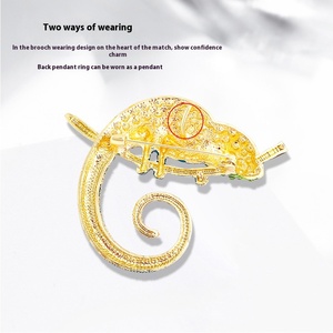 Yini nhà sản xuất bán buôn tùy chỉnh cổ điển sang trọng kim loại & Rhinestone động vật trâm cài pins đồ trang sức thời trang cho phụ nữ - Product Image 3