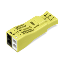 ING Luminaire Disconnect PUSH WIRE Technologie 600V 2-poliger berührungssicherer Steckverbinder Gelb PA66 94V-0 für nahtlose Elektroinstallationen