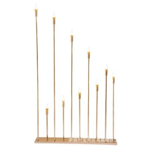 LANJO Modern 120cm 10 Arm Metal Acrylic Gold Light <b>Props</b> Candelabra Wedding Decoration Lights Stand Candlestick Party <b>Stage</b> - Product Image 6