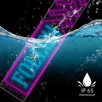 Nouveau panneau matriciel LED E-Bright 12V DIY RGB, animation personnalisée programmable, éclairage publicitaire pour voiture et camion, logo lumineux, contrôle par application, Devil Eye