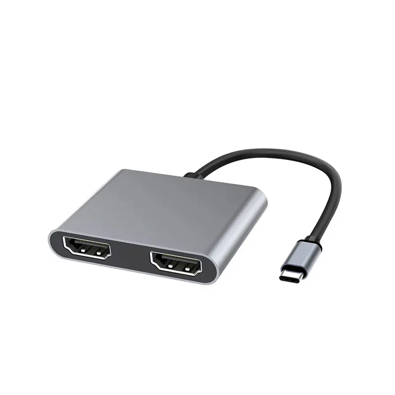 Phụ Kiện Máy Tính 2 Trong 1 Video Adapter USB C Để Hdml 4K VGA 1080P Video Màn Hình Splitter Cho Máy Tính Xách Tay Máy Tính Bảng