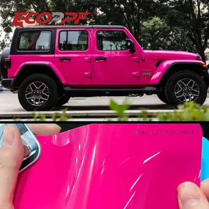 Best Selling PET Crystal Rose Red Car Vinyl Wrap Film For Car Body Decoration