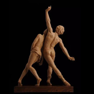 Sculpture de danseurs en métal grandeur nature personnalisée, moulage en bronze pour la décoration de jardin extérieur - Product Image 4