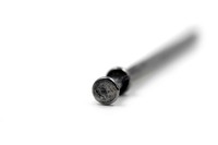Clous en acier double duplex BWG8 16D de 3 pouces, pointe diamantée lisse, qualité industrielle, construction durable, brillants, boîte de 50 lb, directement de l'usine