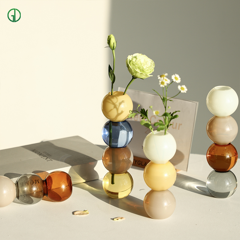 Light Luxury Glass Vase Home Decor