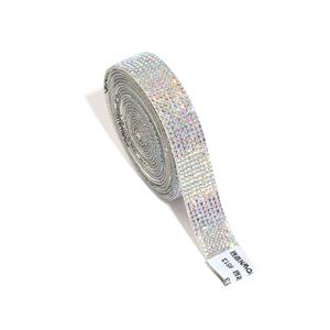 רצועות רשת ואבני חן שרף לתיקון חם, מדבקות לקישוט עצמי לנעליים ותיקים, בסגנון יהלום עם גבעול ארוך - Product Image 5