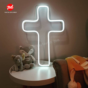 Evento Decor Neon Croce di Luce, Amore Segno Al Neon per la Decorazione di Cerimonia Nuziale - Product Image 1
