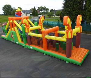 Casa inflable barata para deportes, juegos inflables de crick, rebote de Luna para saltar, obstáculos comerciales - Product Image 5