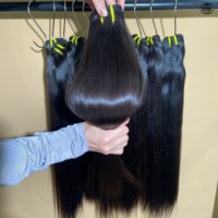 Paquetes de Cabello Humano Virgen Vietnamita 100% Natural, Liso, de un Solo Donante, con Cutícula Alineada, Calidad de Salón