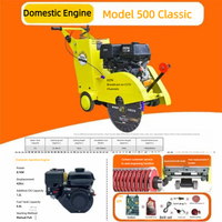 Machine à découper l'asphalte et le béton à essence, modèle 500, moteur Briggs & Stratton, vente directe d'usine