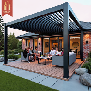 Structure d'ombrage extérieure en aluminium, <span class=keywords><strong>abri</strong></span> <span class=keywords><strong>de</strong></span> patio avec protection UV, installation rapide, pergola pour jardin, cour arrière, bord <span class=keywords><strong>de</strong></span> <span class=keywords><strong>piscine</strong></span> - Product Image 1