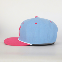 Casquette Snapback à 6 Panneaux Bicolore à Visière Plate avec Broderie X, Réglable, Style Hip Hop, Casquette Trucker, Logo Personnalisé pour Hommes
