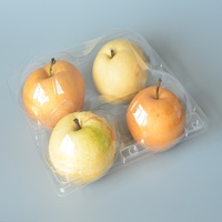 Transparante PP wegwerpbaar aanpasbare fruit clamshell doosje met scharnierend deksel en reliëf voor supermarktpromotie Minxing merk