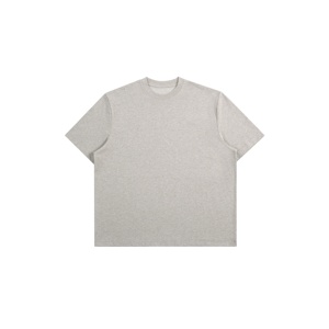 T-shirt vintage en coton uni à manches courtes et col rond pour homme, coupe ample et toucher frais - Product Image 2