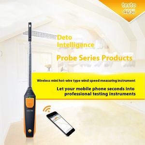 Anemómetro de Hilo Caliente Inalámbrico Testo 405i Personalizable para Instrumentos de Temperatura, Compatible con Medición de Volumen de Aire Térmico Móvil - Product Image 2