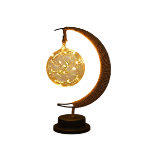 Lumières décoratives LED, lumières étoiles et lunes, lumières de Noël en forme de pomme, cadeau d'anniversaire, verre artisanal, IP44, fonctionnant sur piles, petite lampe de nuit - Product Image 5