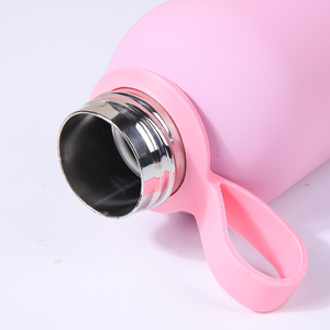 Customized Logo 350/500/750ml Gym Sports Stainless Steel ABS Plastic Vacuum Flask Thermos Silk <b>Screen</b> Printing Portable <b>Folding</b> - Product Image 6