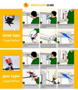 Mousse PU JUHUAN K30 Premium à haute résistance d'adhérence, toutes températures, pour l'étanchéité des joints <span class=keywords><strong>de</strong></span> construction - Product Image 3